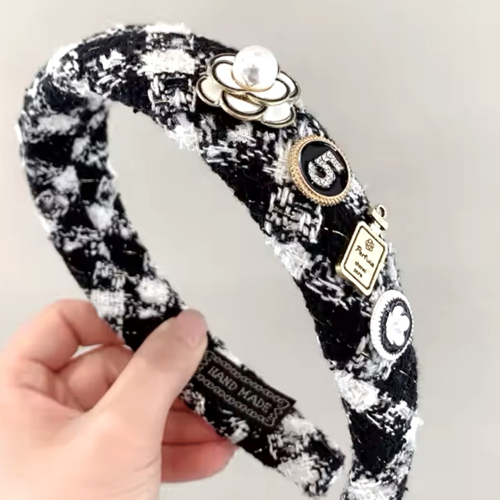 Bougie Tweed Headbands - Picture 3 of 6